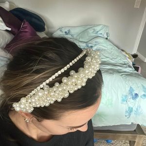 Pearl and Crystal headband